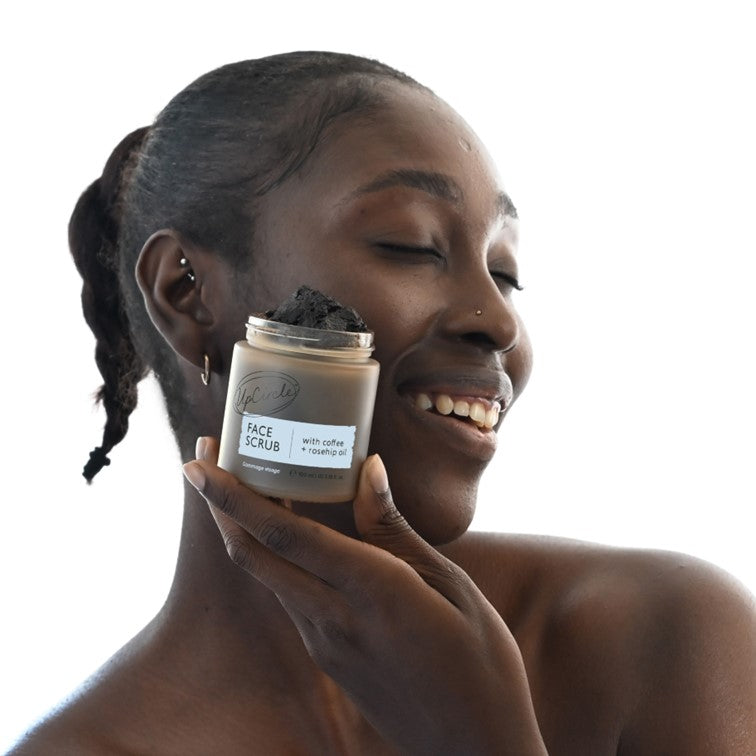 Face Scrub with Coffee + Rosehip Oil